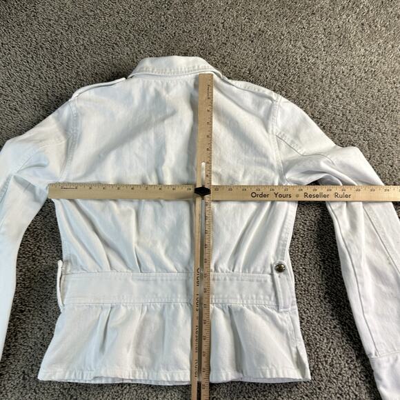 Lauren Jeans Co Ralph Lauren Jacket Womens Medium Denim Utility Button Up READ - Picture 9 of 16
